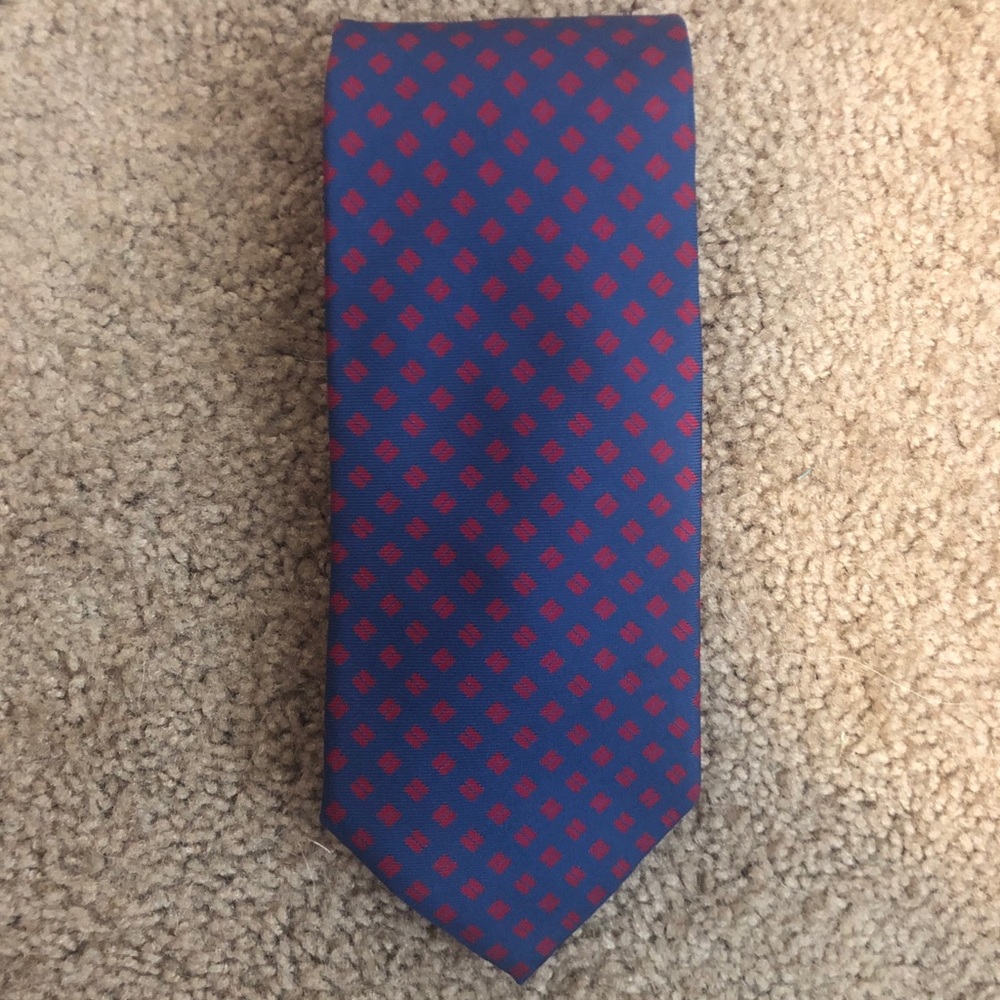Brooks Brothers Navy Tie with Red Bars